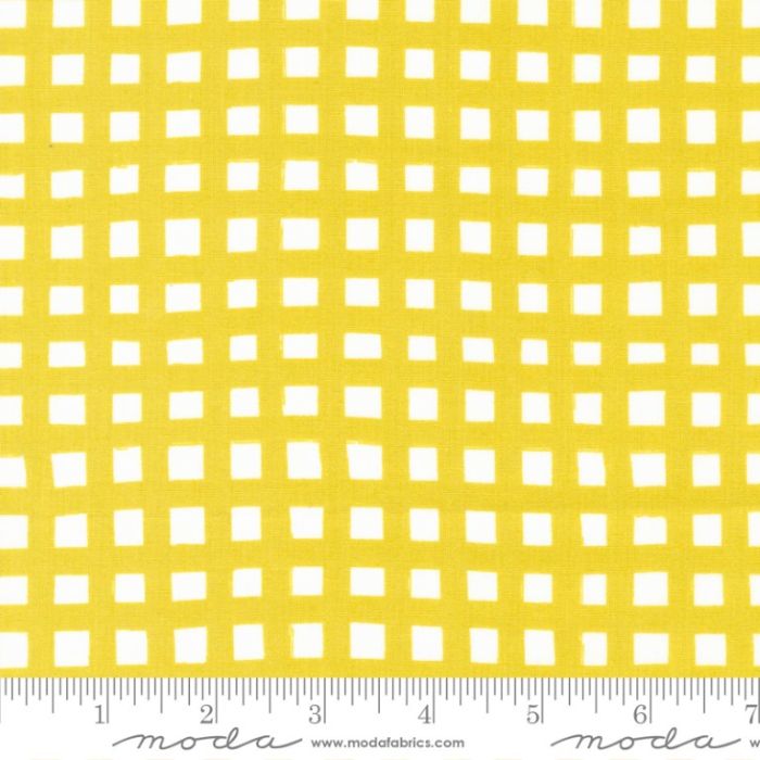 Moda Fabrics Marigold Paint Check Buttercup mit Karomuster