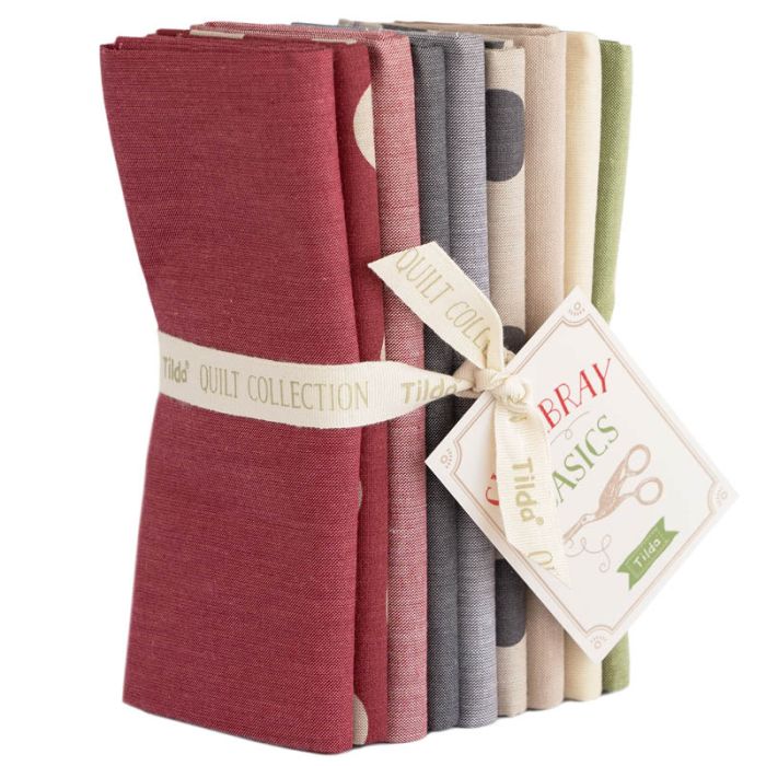 Tilda Fat Quarter Bundle Seasonal Chambray Winter Hues