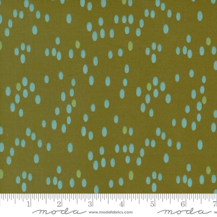 Moda Fabrics Olive You Dots Olive