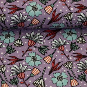 Swafing Canvas Garden Stories mit Blumen Flieder