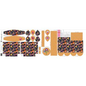 Cherry Picking Beauty Kit DIY-Panel Jersey Flowers