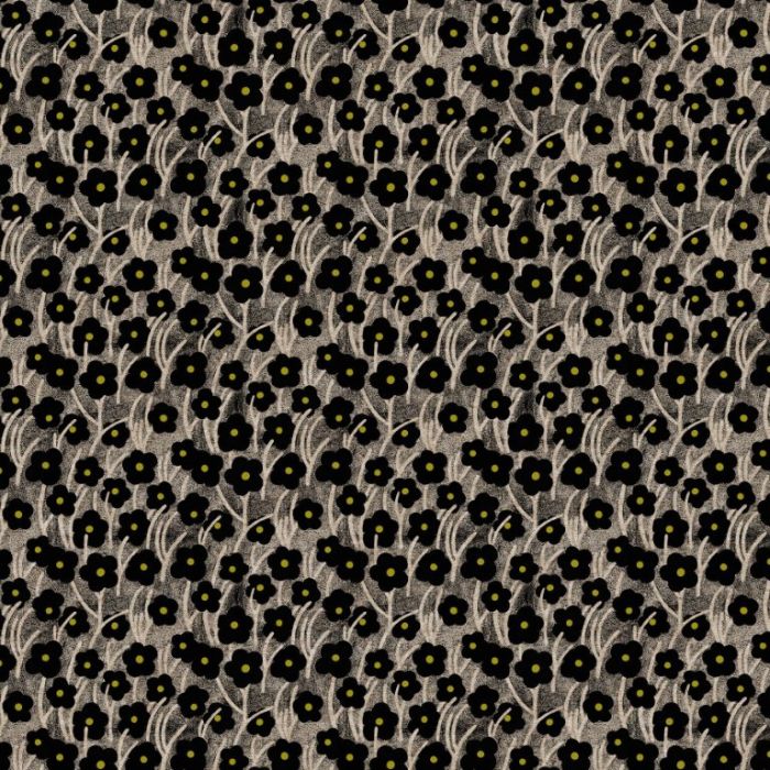 Figo Fabrics Canvas Grove Field Black