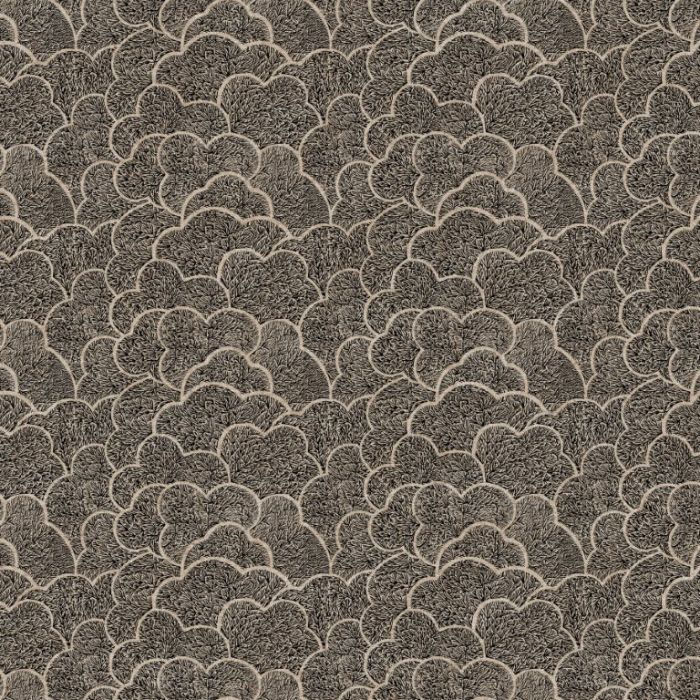 Figo Fabrics Canvas Grove Trees Black