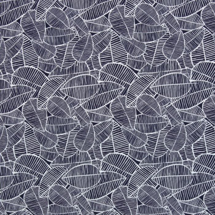 Swafing Canvas Mona Dunkelblau mit Blättern