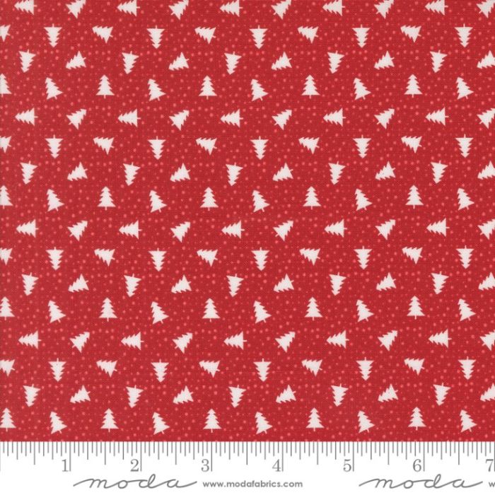 Moda Fabrics Berry and Pine Little Trees Cranberry