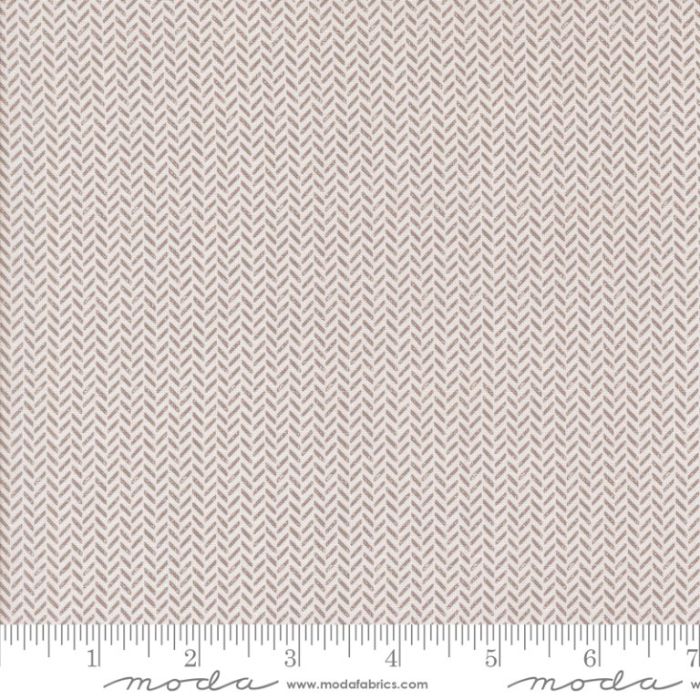 Moda Fabrics Berry and Pine Yule Herringbone Snow