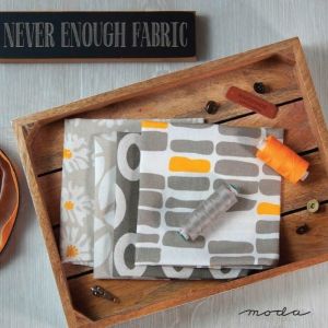 Moda Fabrics Zen Chic Urban Whisper Mochi Linen Loop Graph