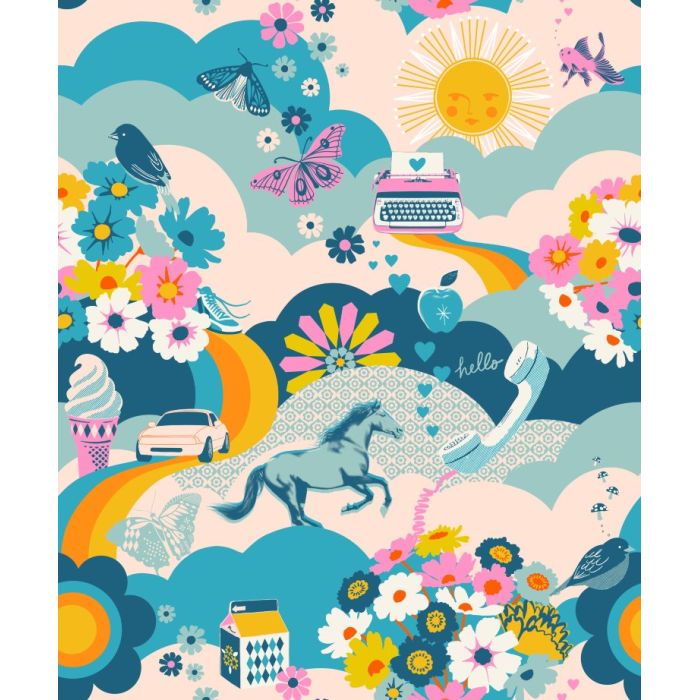 Ruby Star Society Best Day Ever Landscape Print Teal