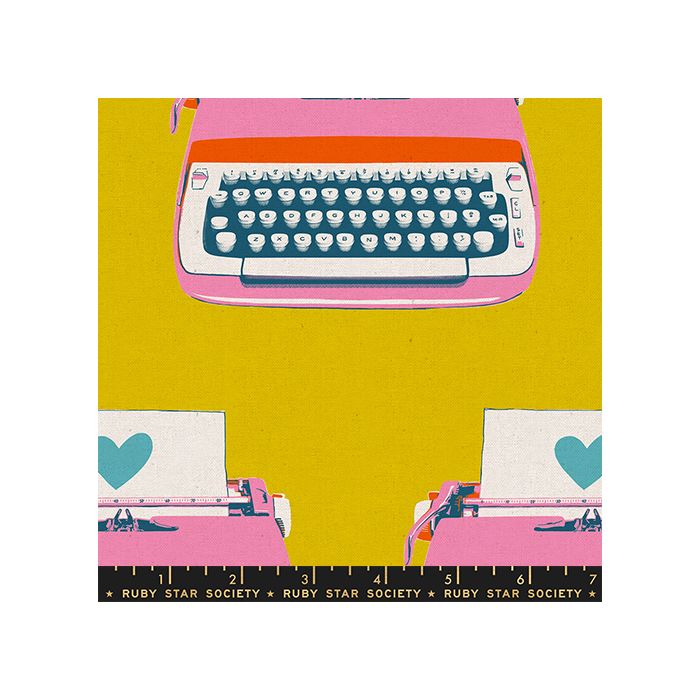 Ruby Star Society Best Day Ever Canvas Typewriters Golden Hour