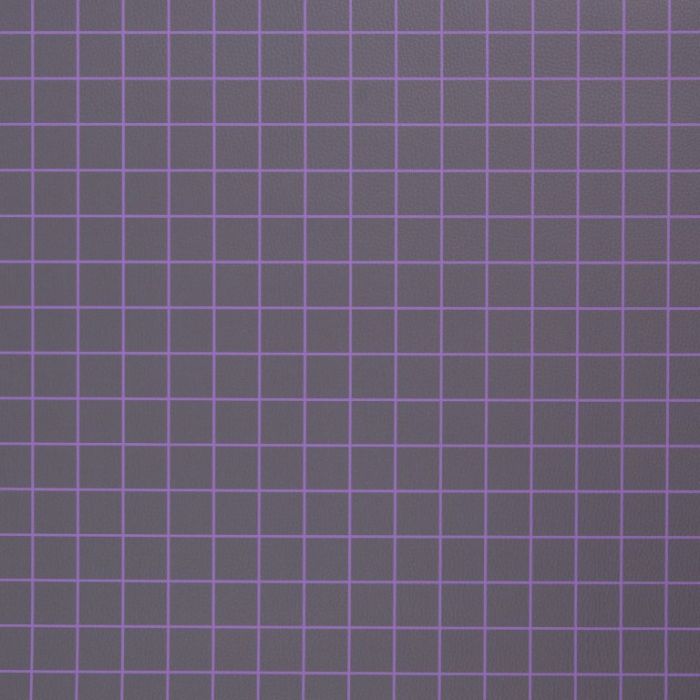 Karos Kunstleder Dunkelgrau Flieder Cherry Picking – Meterware für Taschen