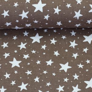 Swafing Canvas Wiebke Schlamm mit Sternen und Punkten