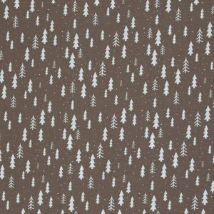 Swafing Canvas Wiebke Schlamm mit Tannen und Punkten