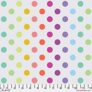 Tula Pink Graywork True Colors Disco Poms Whisper