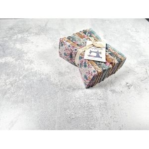 Tilda Fat Quarter Scrap Bundle Blau Mustard