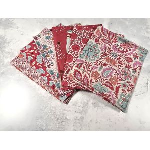 Tilda Fat Quarter Bundle Windy Days Red