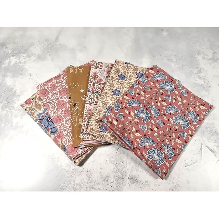 Tilda Fat Quarter Bundle Windy Days Caramel