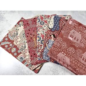 Tilda Fat Quarter Bundle Hometown Neighbourhood Rust