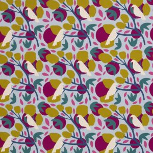 Swafing Canvas Birds and Trees Hellblau by Emjo Design