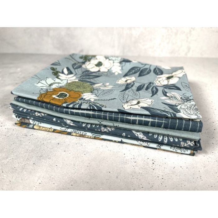 Moda Fabrics Fat Quarter Bundle Slow Stroll Blue