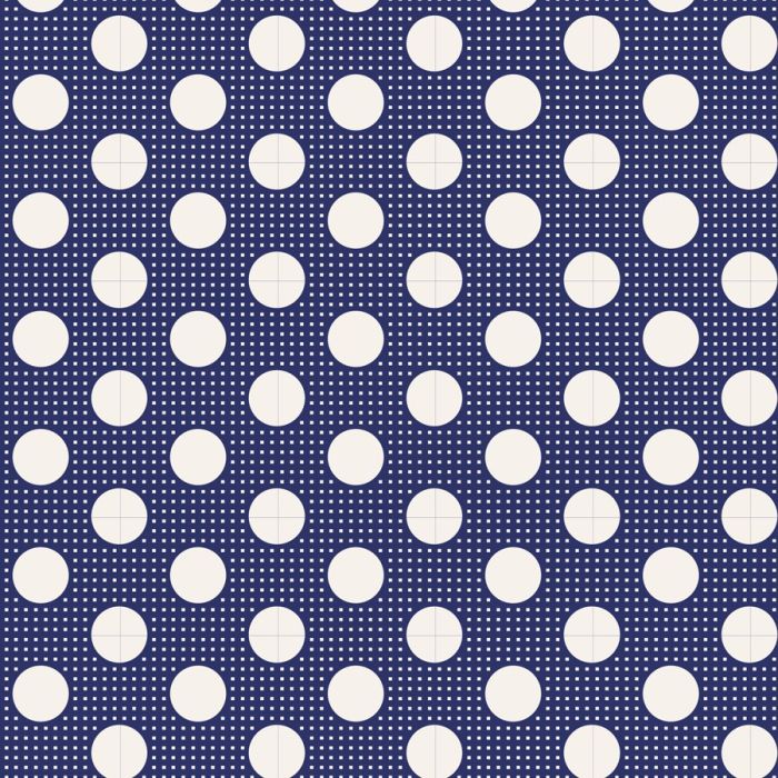Tilda Stoff Medium Dots nachtblau