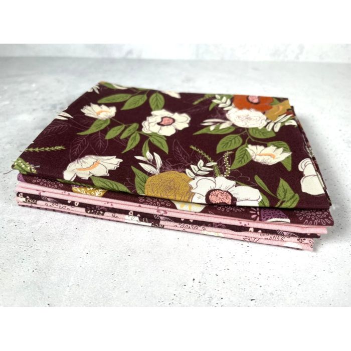 Moda Fabrics Fat Quarter Bundle Slow Stroll Plum Petal
