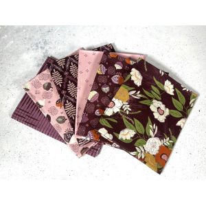 Moda Fabrics Fat Quarter Bundle Slow Stroll Plum Petal