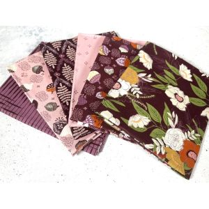 Moda Fabrics Fat Quarter Bundle Slow Stroll Plum Petal