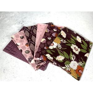 Moda Fabrics Fat Quarter Bundle Slow Stroll Plum Petal