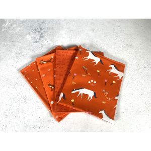 Moda Fabrics Fat Quarter Bundle Meander Geranium