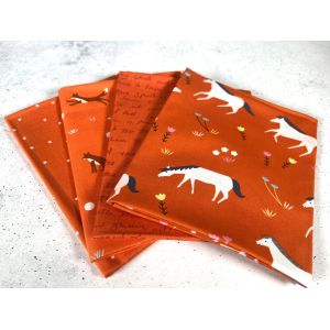 Moda Fabrics Fat Quarter Bundle Meander Geranium