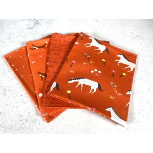 Moda Fabrics Fat Quarter Bundle Meander Geranium