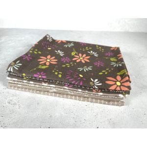 Moda Fabrics Fat Quarter Bundle Seashore Drive Pebble Charcoal