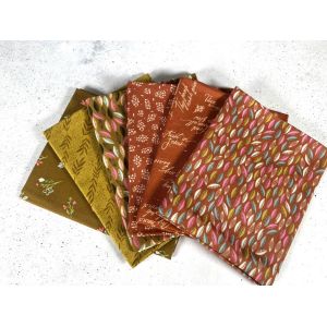 Moda Fabrics Fat Quarter Bundle Songbook A New Page Rust Bronze