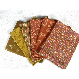 Moda Fabrics Fat Quarter Bundle Songbook A New Page Rust Bronze