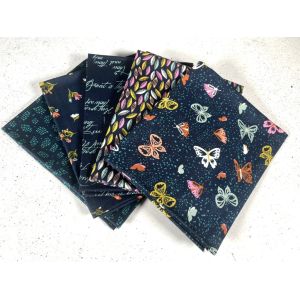 Moda Fabrics Fat Quarter Bundle Songbook A New Page Navy