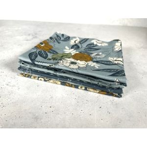 Moda Fabrics Fat Eight Bundle Slow Stroll Blue