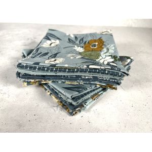 Moda Fabrics Fat Eight Bundle Slow Stroll Blue