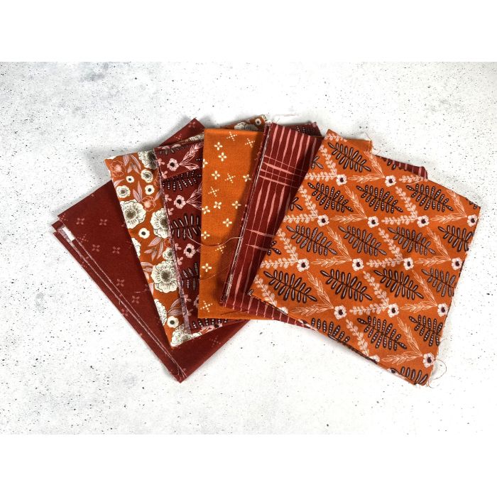 Moda Fabrics Fat Eight Bundle Slow Stroll Cinnamon Pumpkin