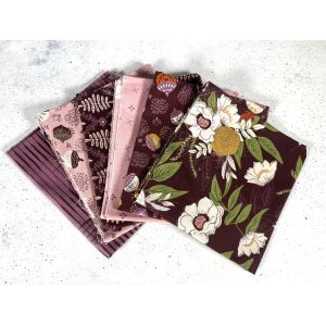 Moda Fabrics Fat Eight Bundle Slow Stroll Plum Petal