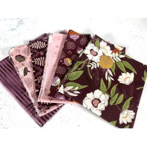 Moda Fabrics Fat Eight Bundle Slow Stroll Plum Petal