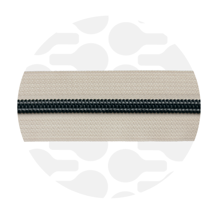 Reißverschluss Nylon Typ 5S Off-white (1 m) von ZipperZoo