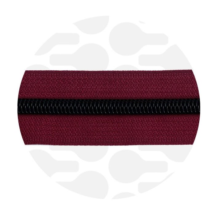Reißverschluss Nylon Typ 5S Wine Red (1 m) von ZipperZoo