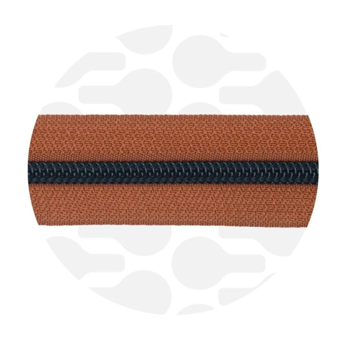 Reißverschluss Nylon Typ 5S Burnt Sienna (1 m) von ZipperZoo