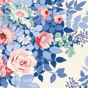 Tilda Something Blue Whimsyflower Cream