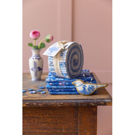 Tilda Jelly Roll Stoffrolle Something Blue