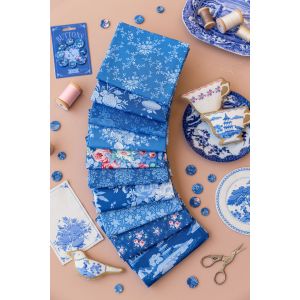 Tilda Fat Quarter Bundle Something Blue Dark