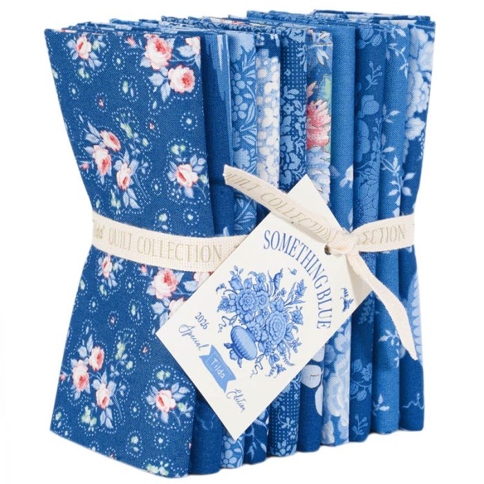 Tilda Fat Quarter Bundle Something Blue Dark