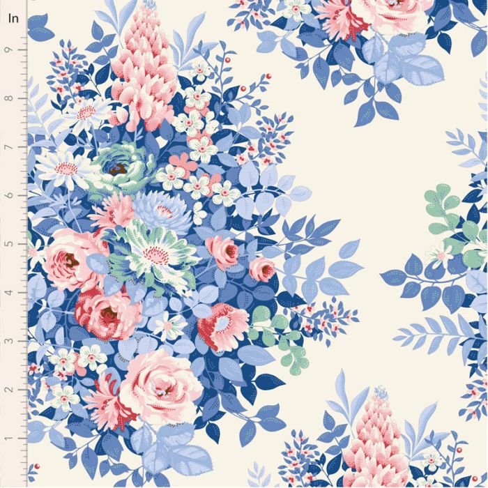 Tilda Something Blue Whimsyflower Cream