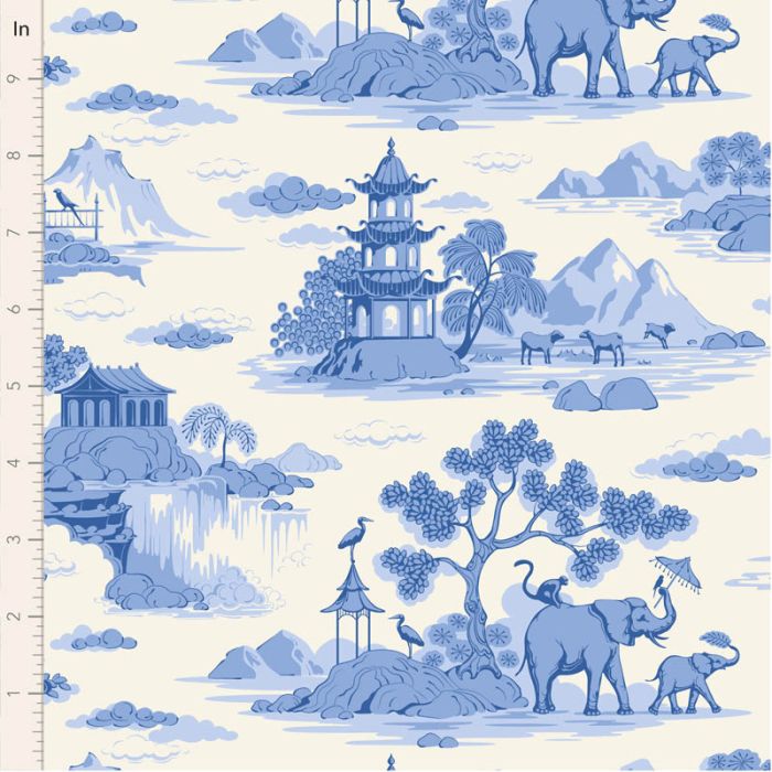 Tilda Something Blue Cottonview Cream