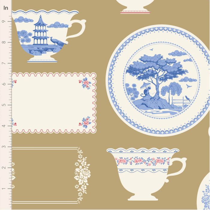 Tilda Something Blue Labels and Ornaments Ochre